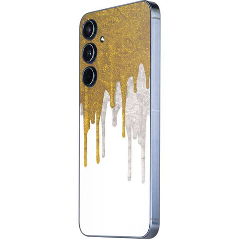 Paint Splatter Gold Galaxy A55 5G Skin