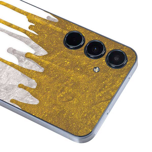 Paint Splatter Gold Galaxy A55 5G Skin