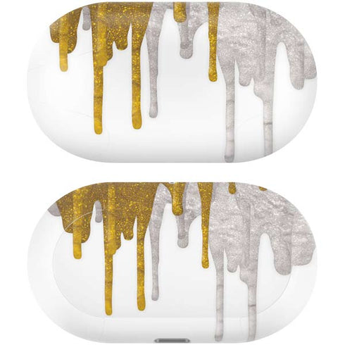Paint Splatter Gold Galaxy Buds Plus Skin