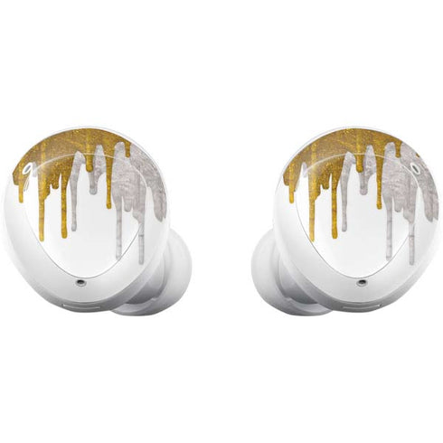 Paint Splatter Gold Galaxy Buds Plus Skin