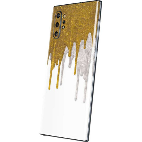 Paint Splatter Gold Galaxy Note 10 Plus Skin