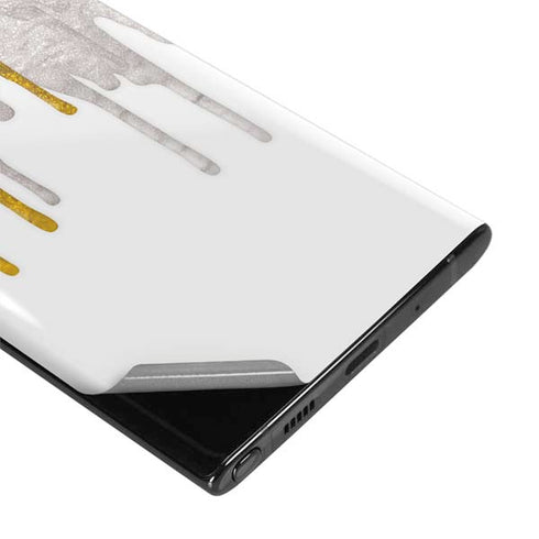 Paint Splatter Gold Galaxy Note 10 Plus Skin