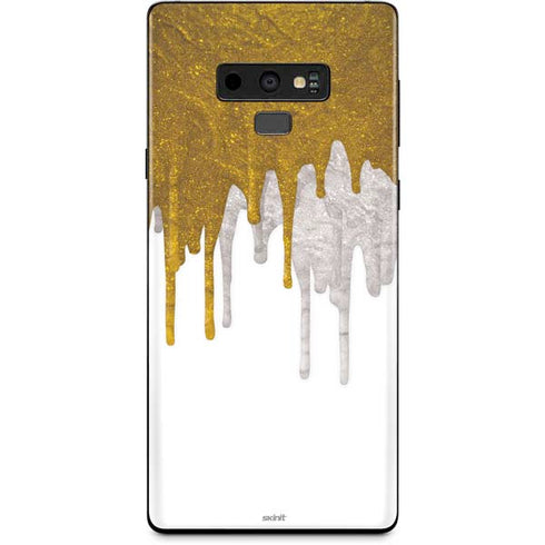 Paint Splatter Gold Galaxy Note 9 Skin