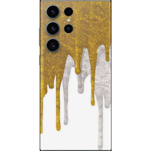 Paint Splatter Gold Galaxy Skins