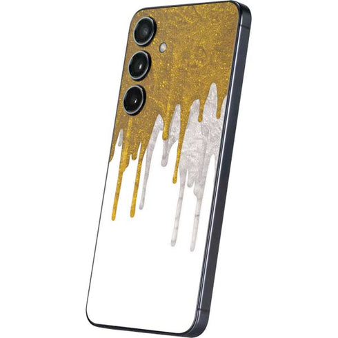 Paint Splatter Gold Galaxy S24 Plus Skin