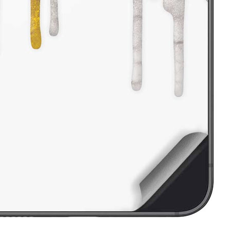 Paint Splatter Gold Galaxy S24 Plus Skin