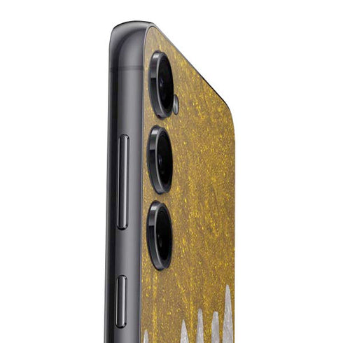 Paint Splatter Gold Galaxy S24 Skin