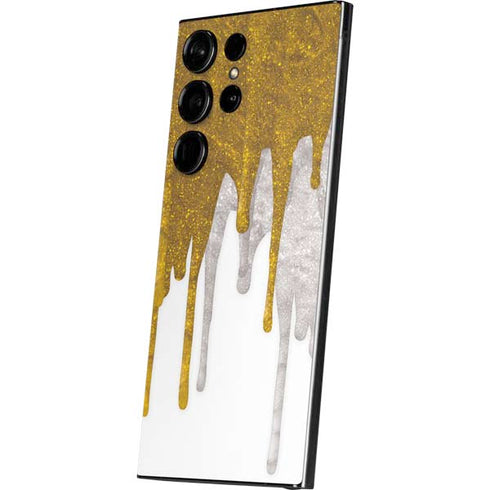 Paint Splatter Gold Galaxy S24 Ultra Skin