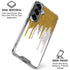Paint Splatter Gold Galaxy S26 Clear Case