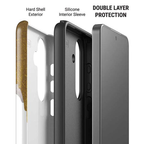 Paint Splatter Gold Galaxy S26 Impact Case