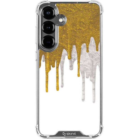 Paint Splatter Gold Galaxy S26 Plus Clear Case