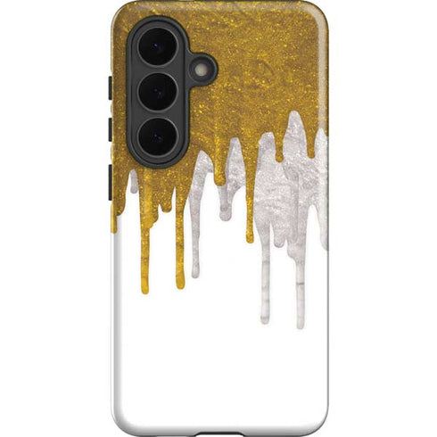 Paint Splatter Gold Galaxy S26 Plus Impact Case