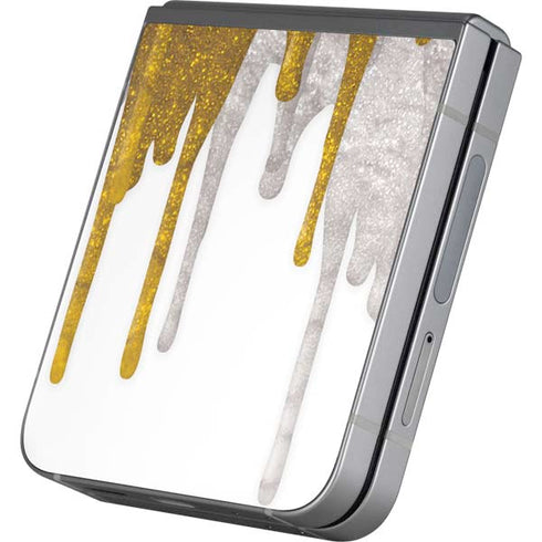 Paint Splatter Gold Galaxy Z Flip6 Skin