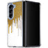 Paint Splatter Gold Galaxy Z Fold5 5G Clear Case