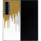 Paint Splatter Gold Galaxy Z Fold6 Skin