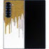 Paint Splatter Gold Galaxy Z Fold6 Skin