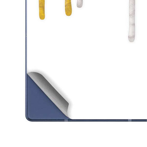 Paint Splatter Gold Galaxy Z Fold6 Skin