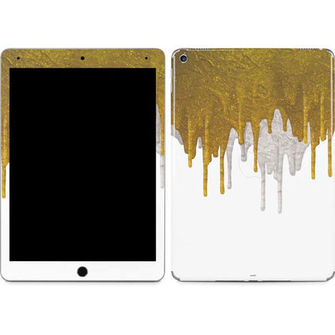 Paint Splatter Gold iPad Skins