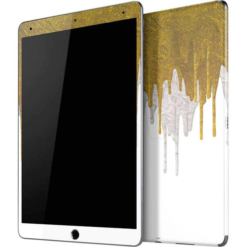 Paint Splatter Gold iPad Skins