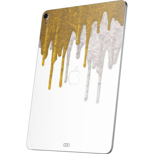 Paint Splatter Gold Apple iPad Air Skin