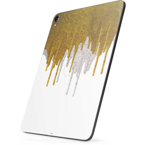 Paint Splatter Gold Apple iPad Pro Skin