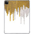 Paint Splatter Gold iPad Pro 11in (2024) Clear Case