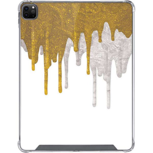 Paint Splatter Gold iPad Cases