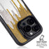Paint Splatter Gold iPhone 14 Pro Kickstand Case
