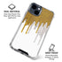 Paint Splatter Gold iPhone 15 Clear Case