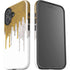 Paint Splatter Gold iPhone 16 Plus Impact Case