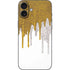 Paint Splatter Gold iPhone 16 Plus Skin