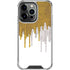 Paint Splatter Gold iPhone 16 Pro Clear Case