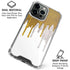 Paint Splatter Gold iPhone 16 Pro Clear Case