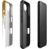 Paint Splatter Gold iPhone 16e Impact Case