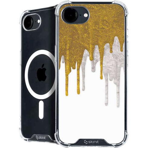 Paint Splatter Gold iPhone 16e MagSafe Case