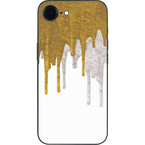 Paint Splatter Gold iPhone 16e Skin