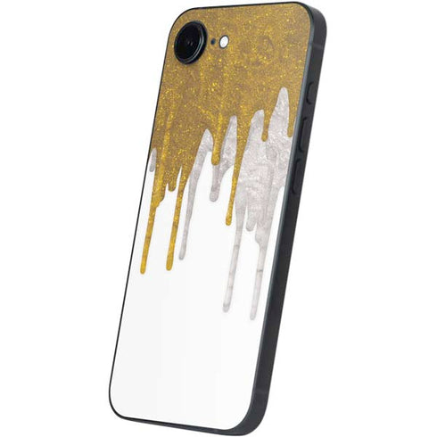Paint Splatter Gold iPhone 16e Skin