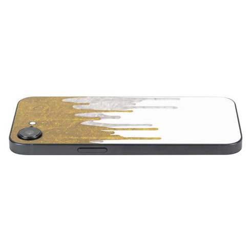 Paint Splatter Gold iPhone 16e Skin