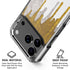 Paint Splatter Gold iPhone 18 Pro Clear Case