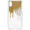 Paint Splatter Gold iPhone XS Clear Case
