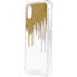 Paint Splatter Gold iPhone XS Clear Case