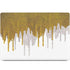 Paint Splatter Gold MacBook Skins