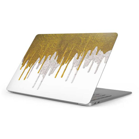Paint Splatter Gold Apple MacBook Pro 16-inch Skin