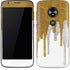 Paint Splatter Gold Moto E5 Play Skin