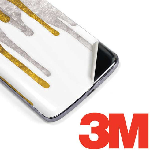 Paint Splatter Gold Moto E5 Plus Skin
