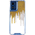 Paint Splatter Gold Moto G 5G (2024) Clear Case