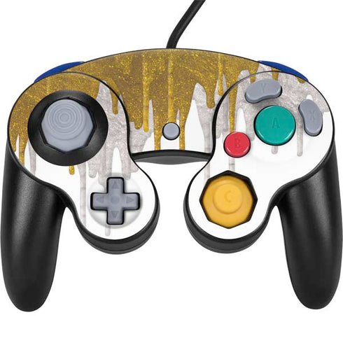 Paint Splatter Gold Nintendo Skins