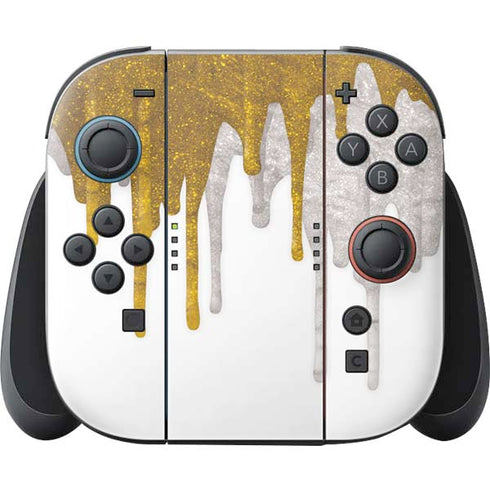 Paint Splatter Gold Nintendo Skins