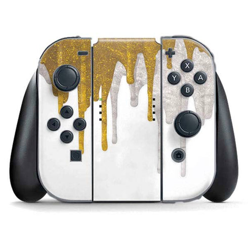Paint Splatter Gold Nintendo Skins