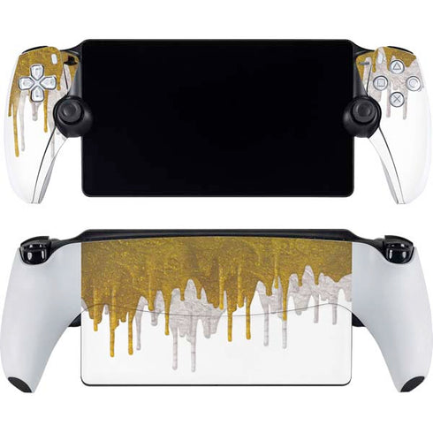 Paint Splatter Gold PlayStation Portal Remote Player Skin